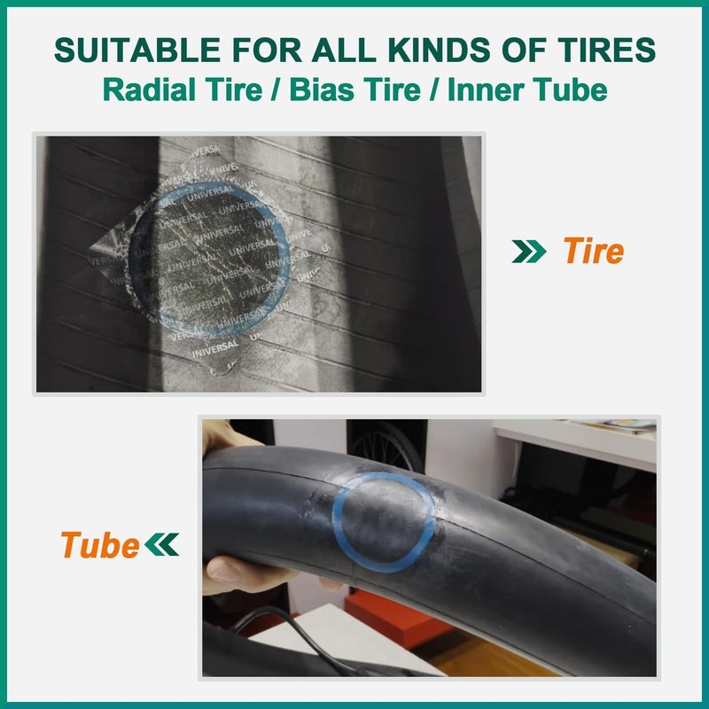 Pax Universal Heavy Duty Tire Patch Kit – 30 Pcs 55x55mm Square Universal Tube & Tire Patches, Includes Cement Glue, for Bike, Motorcycle and Car Tire Repair - Image 4